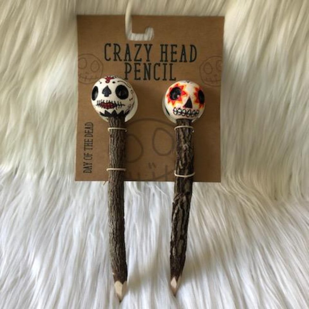 Crazy Head Pencil Day of the Dead Set